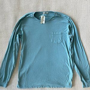 Marine Layer Long Sleeve Garment Dye Pocket Tee